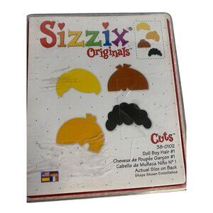 Sizzix Originals Doll Boy Hair 1 Die Cuts 38-0102 Embellished Craft Shapes
